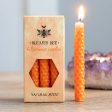 Blessed Be Orange Beeswax Chime Candles - 6 Pack Online Hot Sale