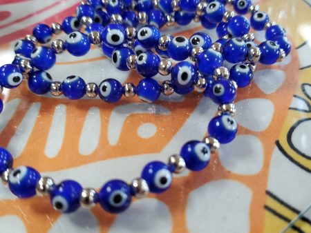 Evil Eye Lampwork  Bracelet - 6mm Online