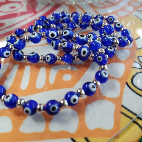 Evil Eye Lampwork  Bracelet - 6mm Online