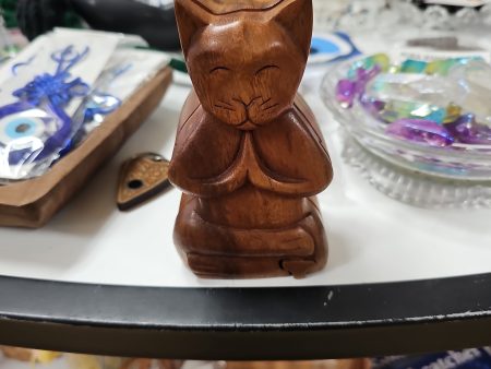 Wooden Meditation Cat Puzzle Box Online