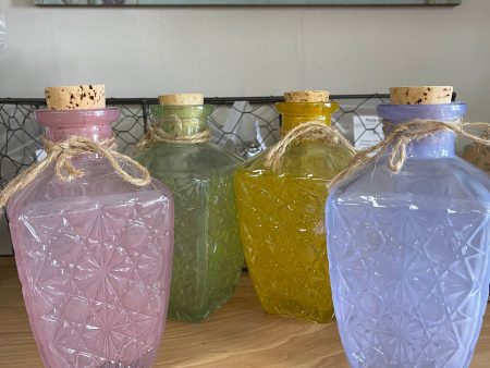 Fancy Crystal Cut Spell Bottles - Various Colors For Cheap