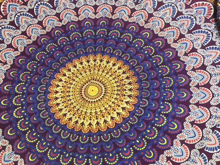 Colorful Mandala Tapestry 58”x82” Discount