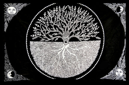 As Above As Below Tree of Life Tapestry Sale