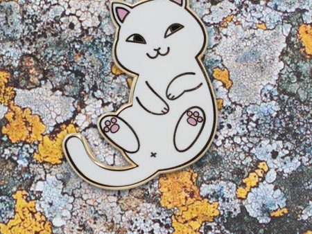 Playful Cat Enamel Pin - Cute & Funny Cat Lapel Pin For Cheap