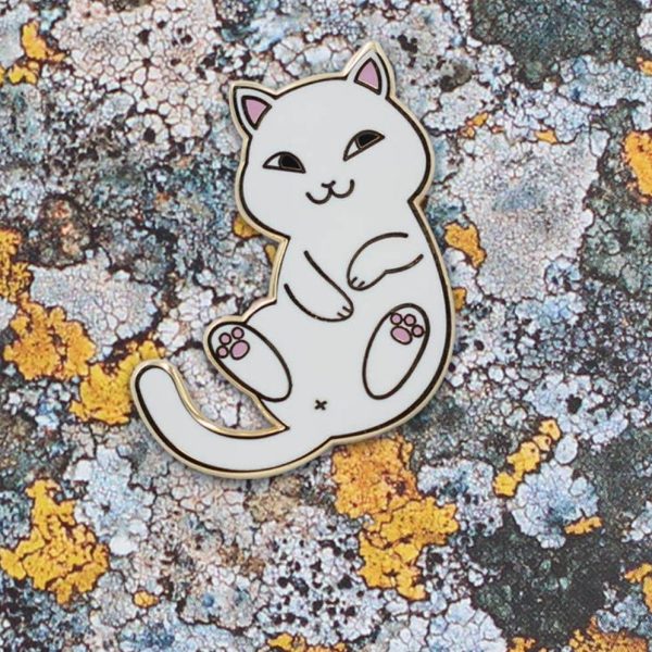 Playful Cat Enamel Pin - Cute & Funny Cat Lapel Pin For Cheap