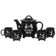 Witches Brew Ceramic Cauldron Tea Set - Tea Pot and Cauldron Mugs Sale