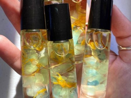 Aquamarine Crystal Perfume Roller Cheap