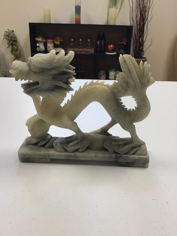 Vintage Carved Marble Asian Dragon Cheap