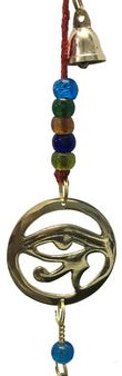 Brass Wind Chime String with Horus Eye Fashion