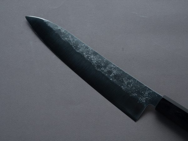 Hitohira - Imojiya TH - Silver #3 - Nashiji - 210mm Gyuto - Mono Ebony Handle For Cheap