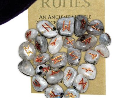 Rainbow Moonstone Gemstone Runes - Starlinks Gifts For Cheap