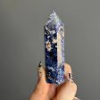 Sodalite Etched Moon Phase Tower For Sale