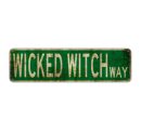 Wicked Witch Way Metal Tin Street Sign 15.75 × 3.94  Hot on Sale