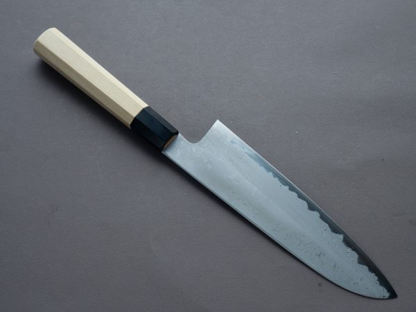 Hitohira - Gorobei x Kyuzo - White #2 Damascus - 210mm Gyuto - Magnolia Handle Online