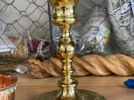 Candleholder Brass 2 on Sale