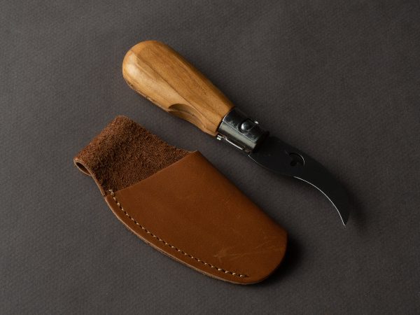 K Sabatier - Roger - Leather Sleeve Belt Pouch for Folding Mushroom Grafting Knife Supply