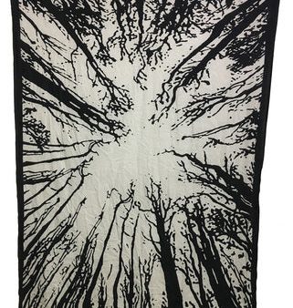 Forest Black and White Tapestry For Cheap