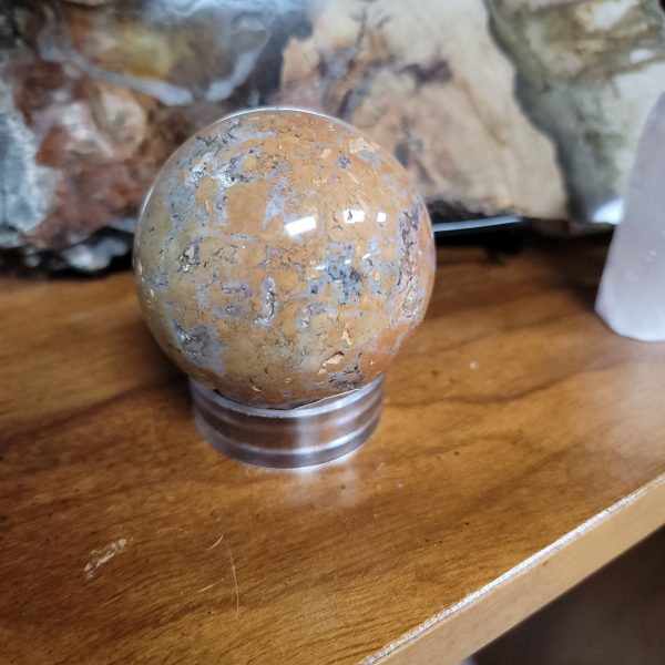 Flower Agate  & Ocean Jasper Spheres For Sale