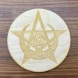 Celtic Pentagram Moon Crystal Grid   Altar Tile Cheap