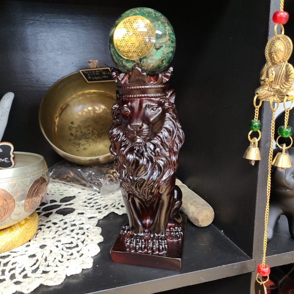 Crowned Lion Sphere Stands - Various Sizes 6.5 & 9  Online now