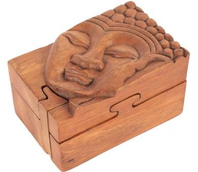 Buddha Wooden Puzzle Box Online now