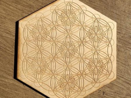 Metatron’s Cube Seed Crystal Grid   Altar Tile Online Hot Sale