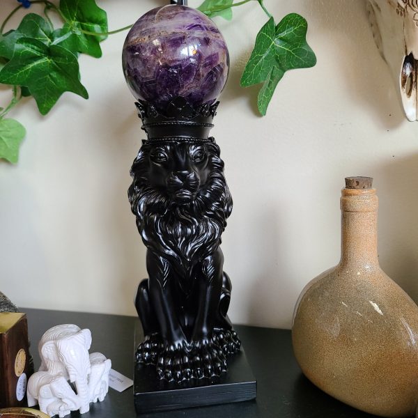 Crowned Lion Sphere Stands - Various Sizes 6.5 & 9  Online now