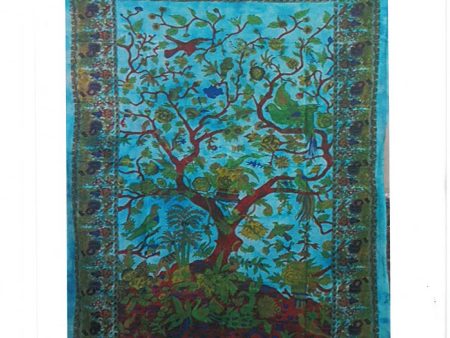 Indian Cotton Tapestry  Tree Of Life - Classic Cheap