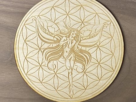 Fairy Flower of Life Crystal Grid   Altar Tile Online Hot Sale