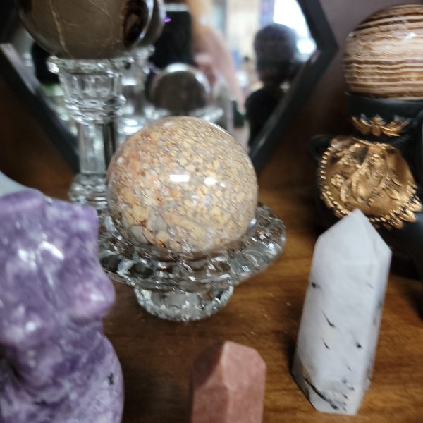 Flower Agate  & Ocean Jasper Spheres For Sale