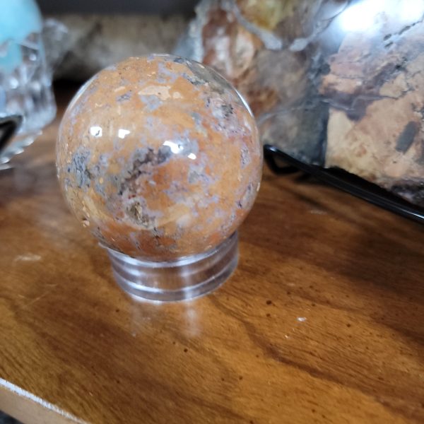 Flower Agate  & Ocean Jasper Spheres For Sale