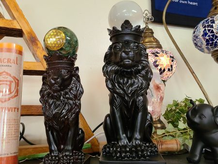 Crowned Lion Sphere Stands - Various Sizes 6.5 & 9  Online now