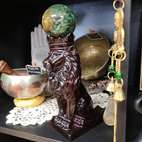 Crowned Lion Sphere Stands - Various Sizes 6.5 & 9  Online now