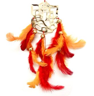 Dream Catcher Hamsa hand w  white feathers Online