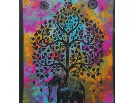 Indian Cotton Tapestry - Elephant For Sale